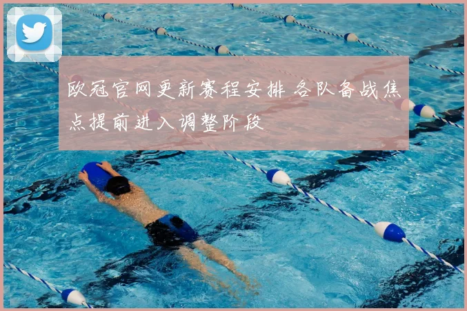 欧冠官网更新赛程安排 各队备战焦点提前进入调整阶段